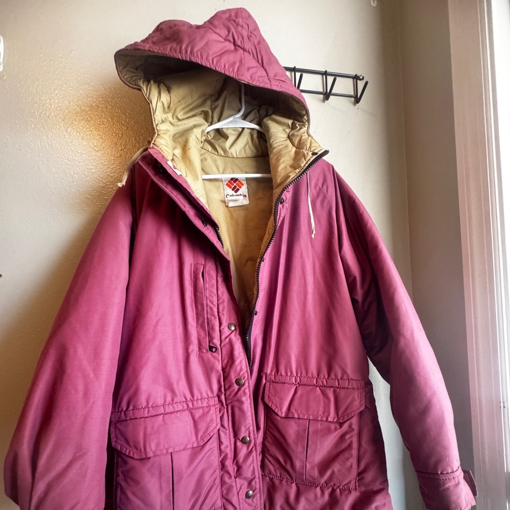 Vintage Columbia Mauve Insulated Winter Jacket
